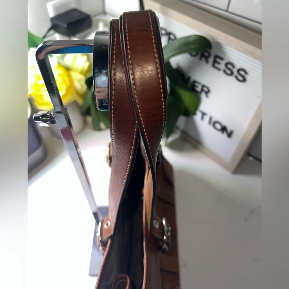 Coach 7588 | Y2K Brown Leather Small Carryall/Tote - Picture 8 of 13